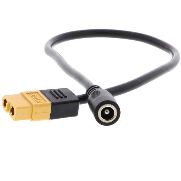 Câble de charge XT60 femelle vers 5,5mm x 2,5mm DC femelle