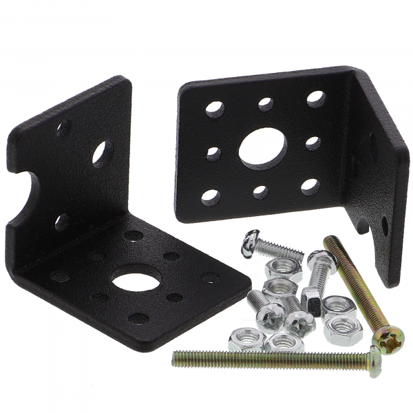 Supports pour motoréducteurs TT - aluminium, noir